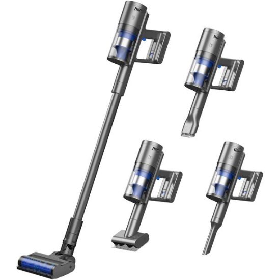 Picture of Cordless Vacuum Cleaner, 30KPa Powerful Suction Stick Vacuum, 50Mins Runtime Wireless Handheld Vacuum with 6 in 1 Ultra-Quiet Lightweight Vacuum for Deep Clean Hair, Hard Floor, Carpet, Car