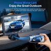 7" HD Double Din Car Stereo, Portable Wireless Apple Carplay & Android Auto with Backup Camera, IPS Touch Screen Stereo with Bluetooth, Multimedia Player, Car Audio with Mirror Link/AUX/FM